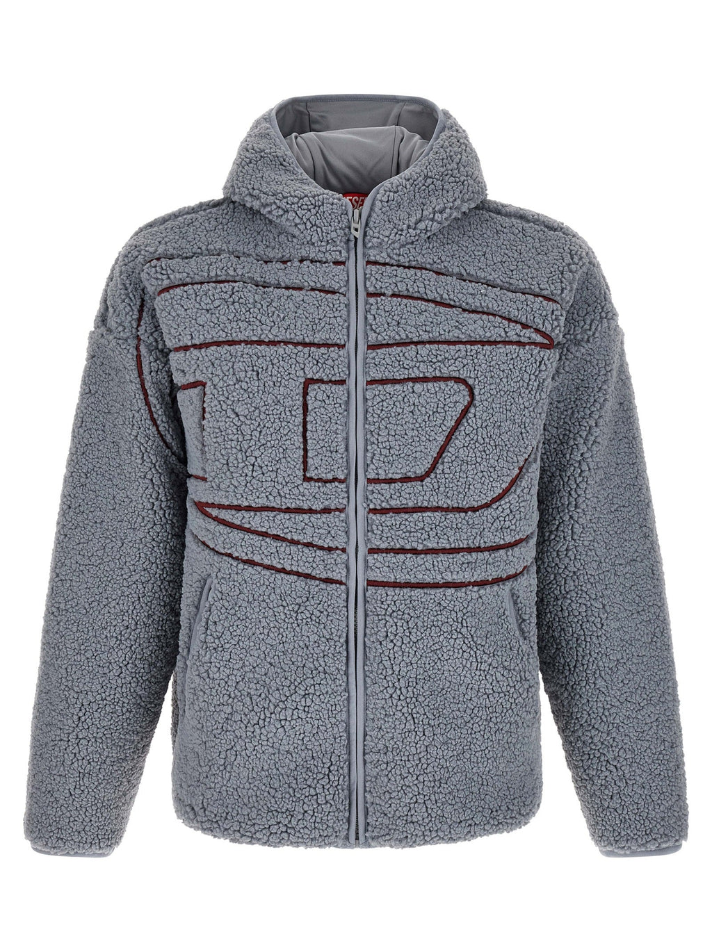 Diesel Gray Polyester Sweatshirt