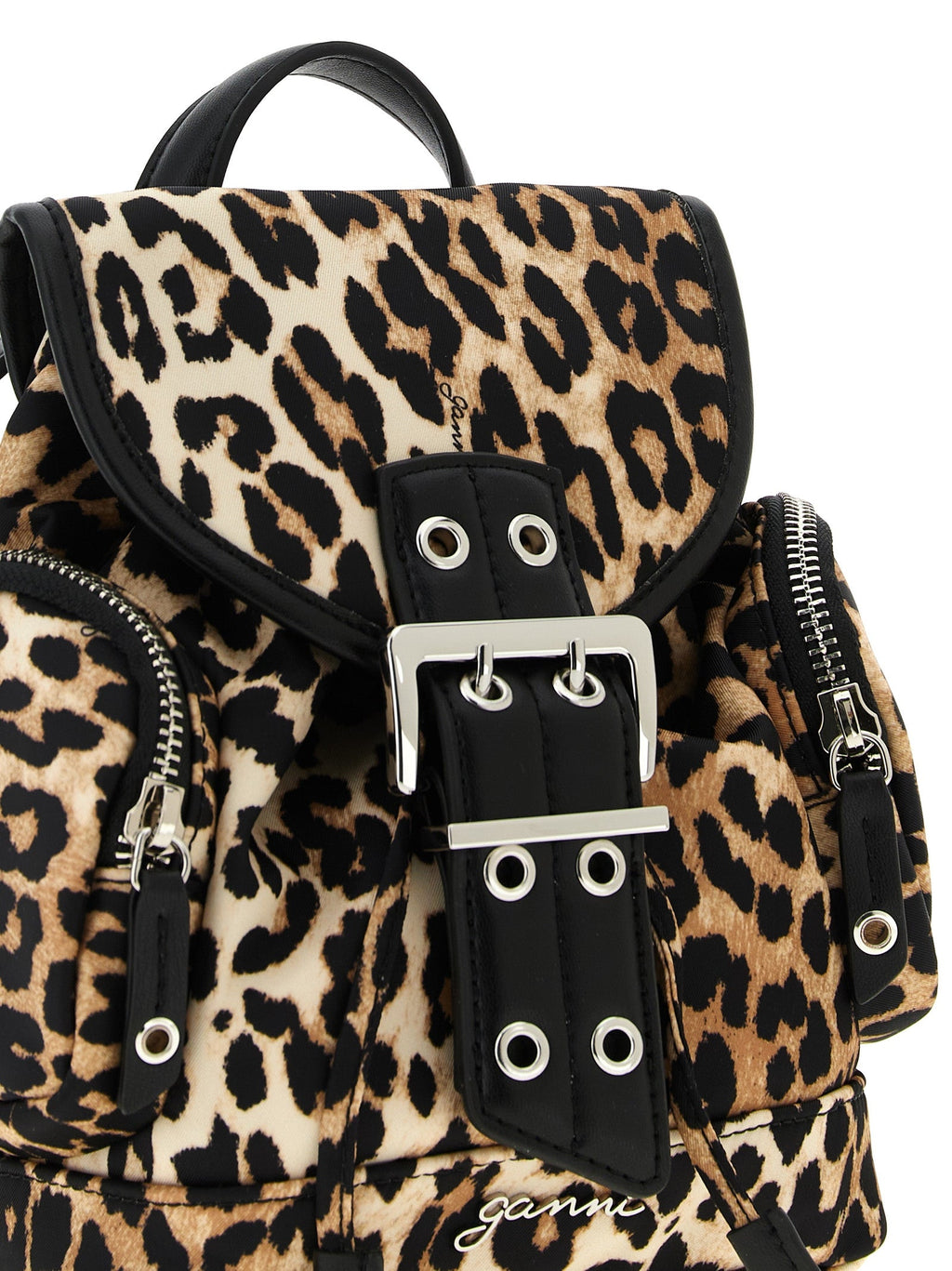 Ganni Brown Recycled Polyamide Backpack