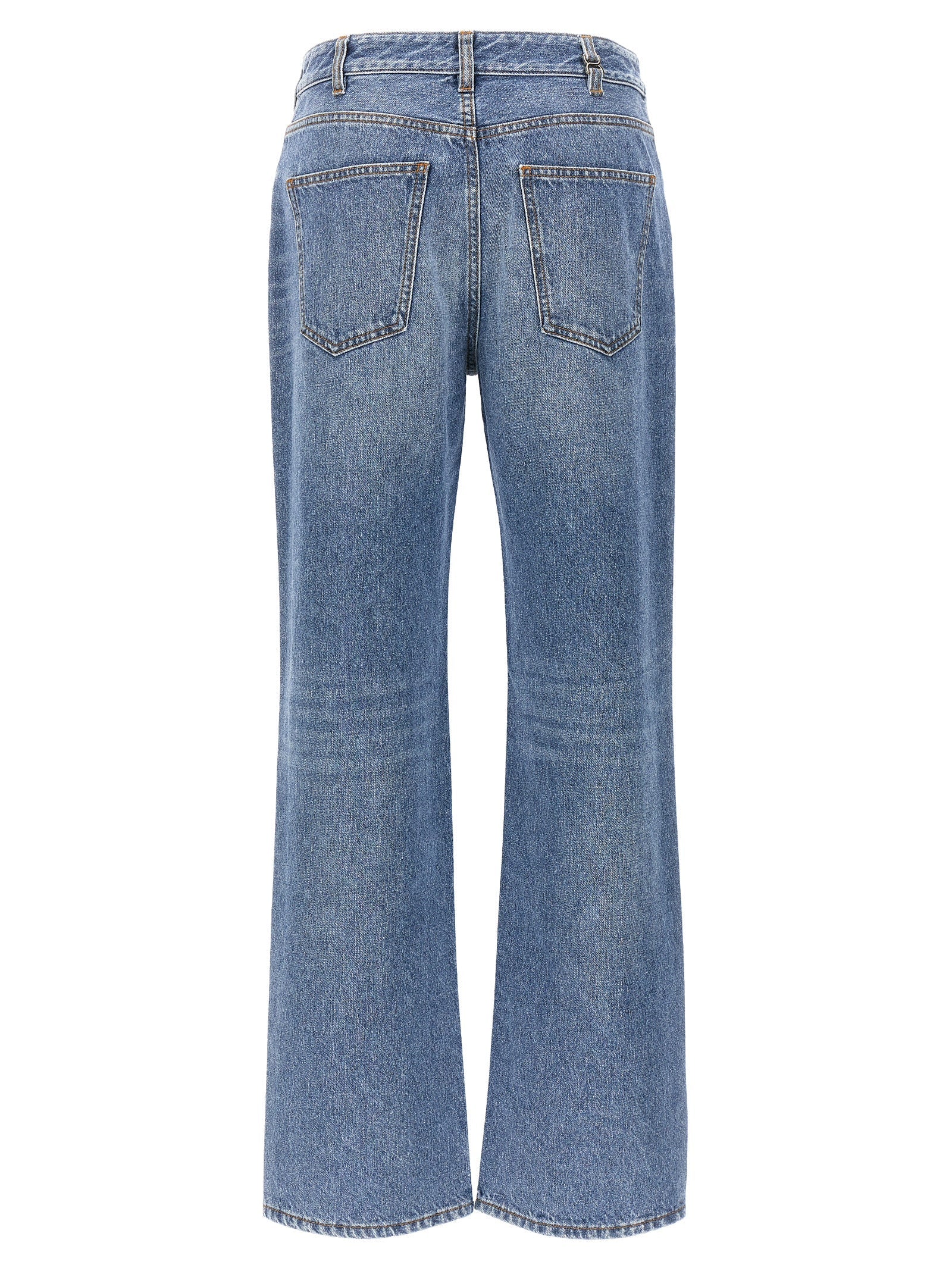 Chloé Blue Cotton High-Waisted Jean