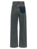 MM6 Maison Margiela Gray Cotton Jeans Denim
