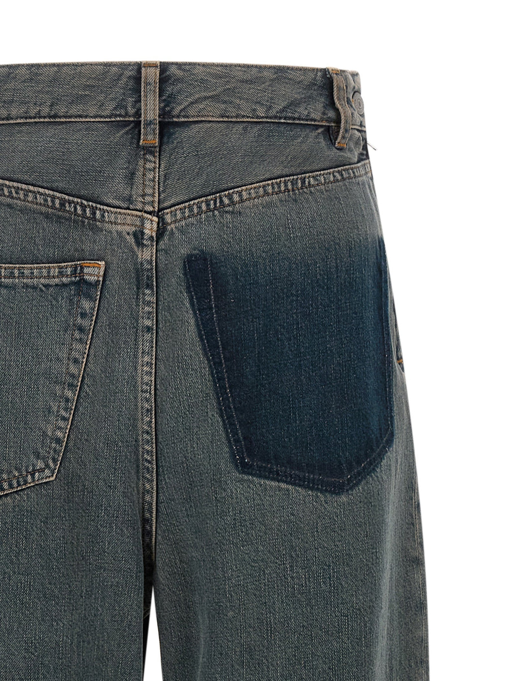 MM6 Maison Margiela Gray Cotton Jeans Denim