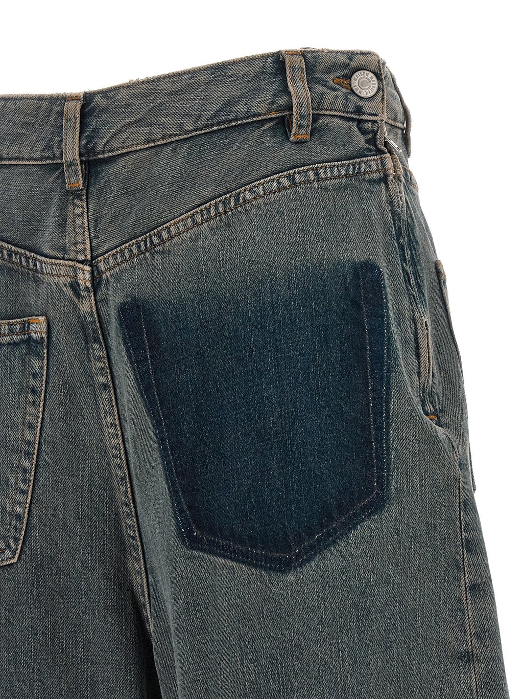 MM6 Maison Margiela Gray Cotton Jeans Denim