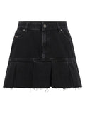 Diesel Blue Cotton Long Skirt