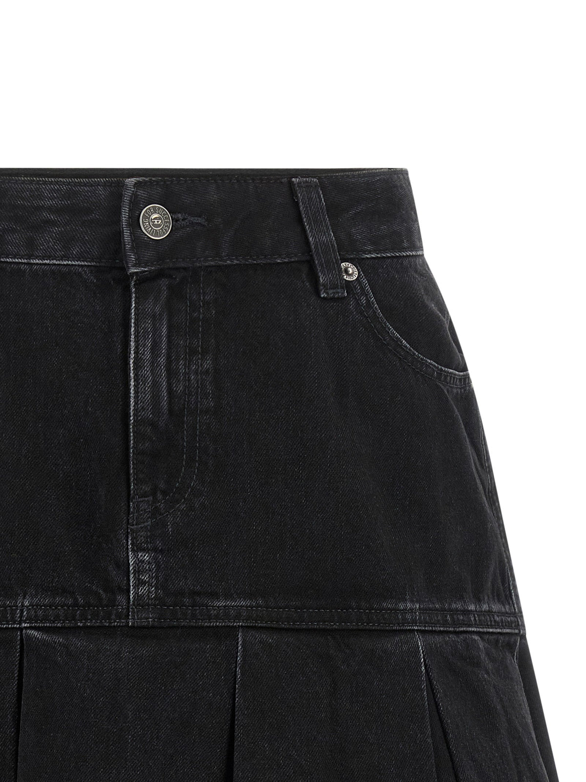 Diesel Blue Cotton Long Skirt
