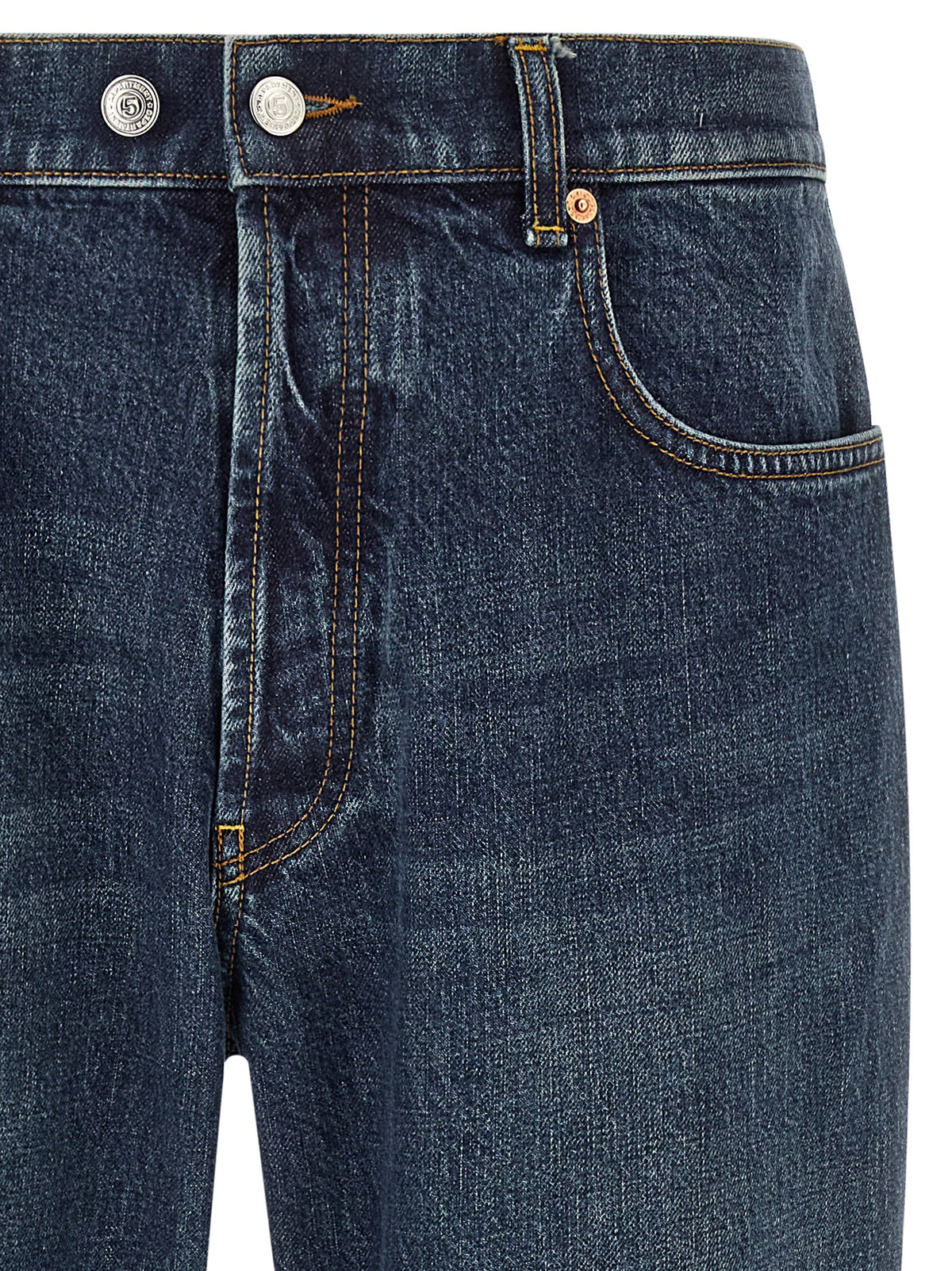 Department 5 Blue Cotton Tapered Jeans
