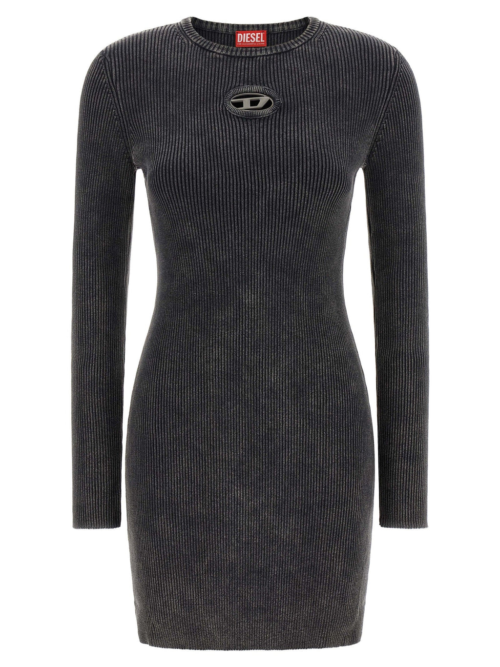 Diesel Black Cotton Short Dress