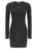 Diesel Black Cotton Short Dress
