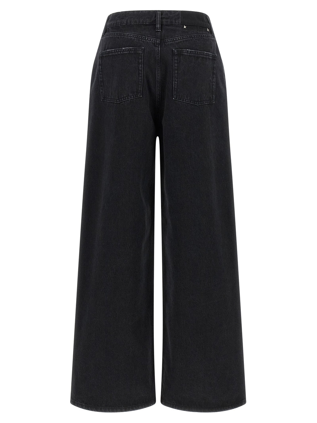 Golden Goose Black Cotton Flared Jeans