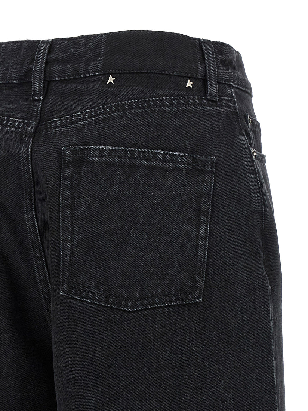 Golden Goose Black Cotton Flared Jeans