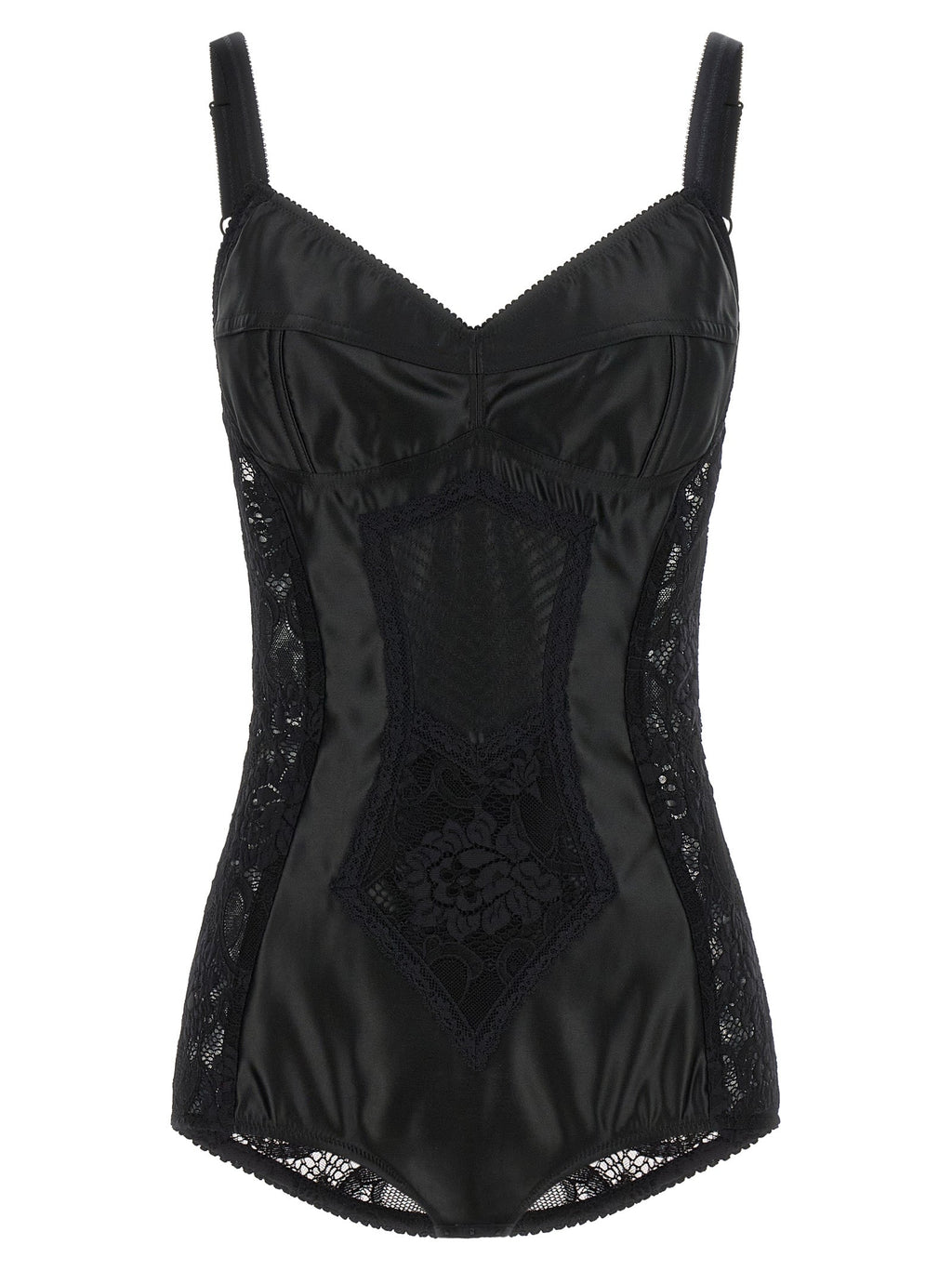 Dolce & Gabbana Black Polyamide Bodysuit