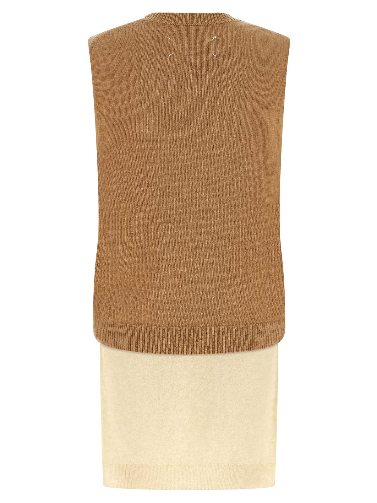 Maison Margiela Beige Virgin Wool Sleeveless Jacket