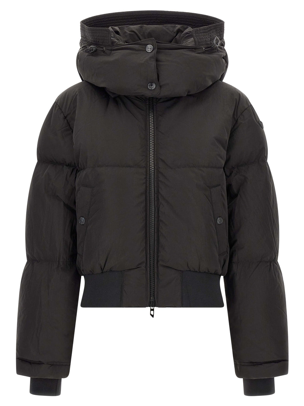 Diesel Black Polyamide Full-Length Jacket
