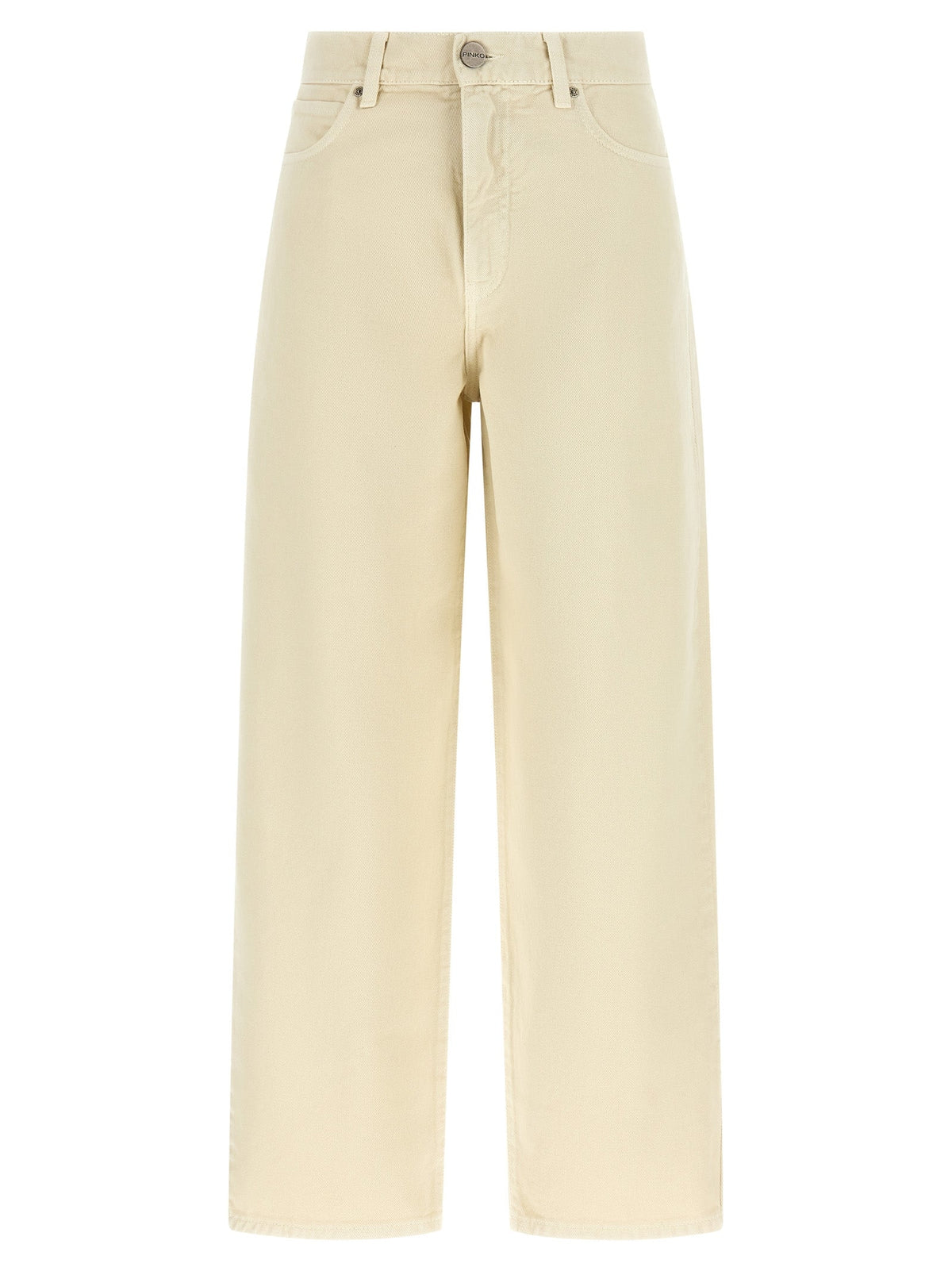PINKO Beige Cotton Jeans Denim