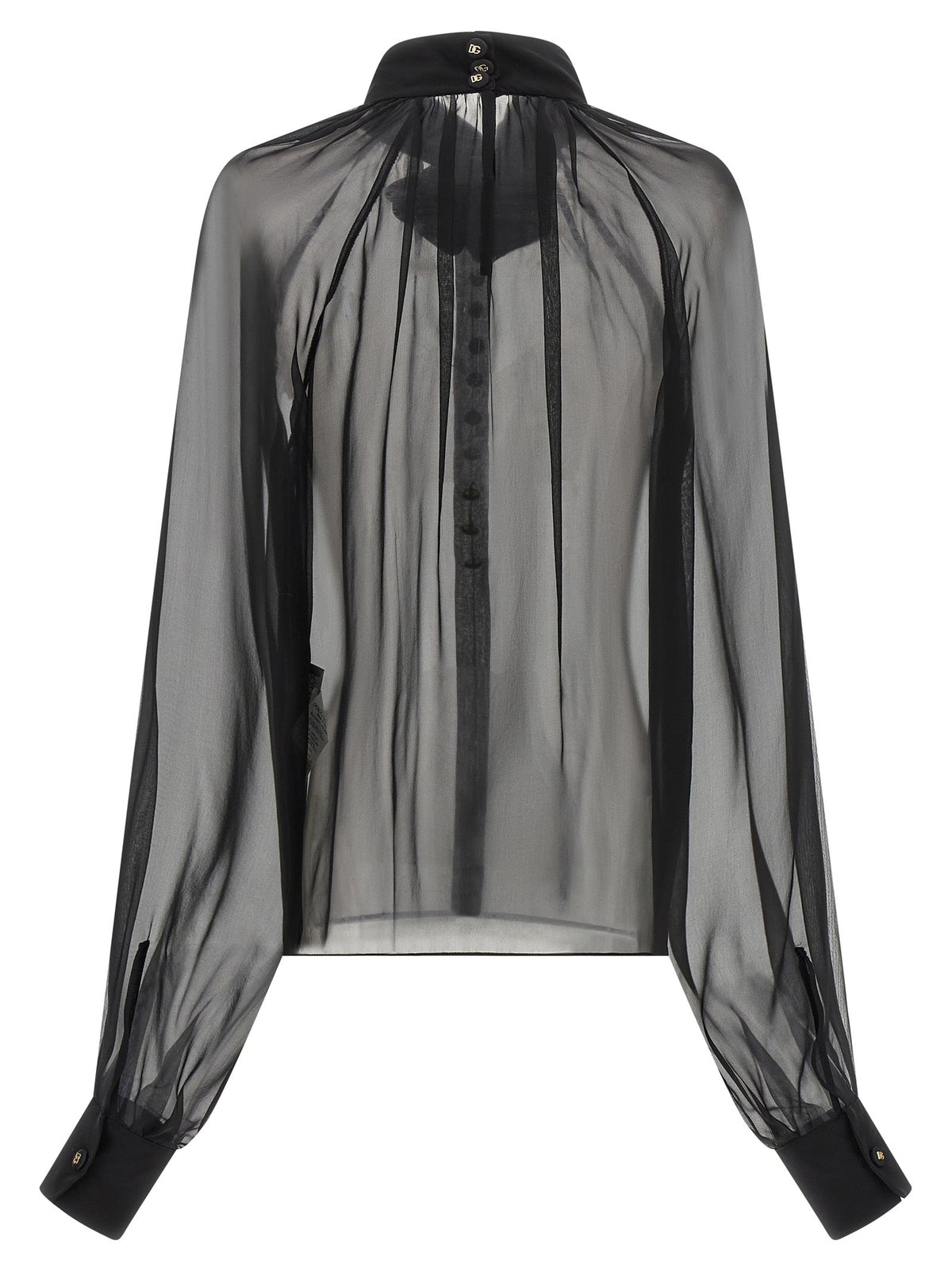 Dolce & Gabbana Black Silk Blouse