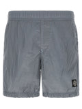 Stone Island Gray Polyamide Swim Shorts