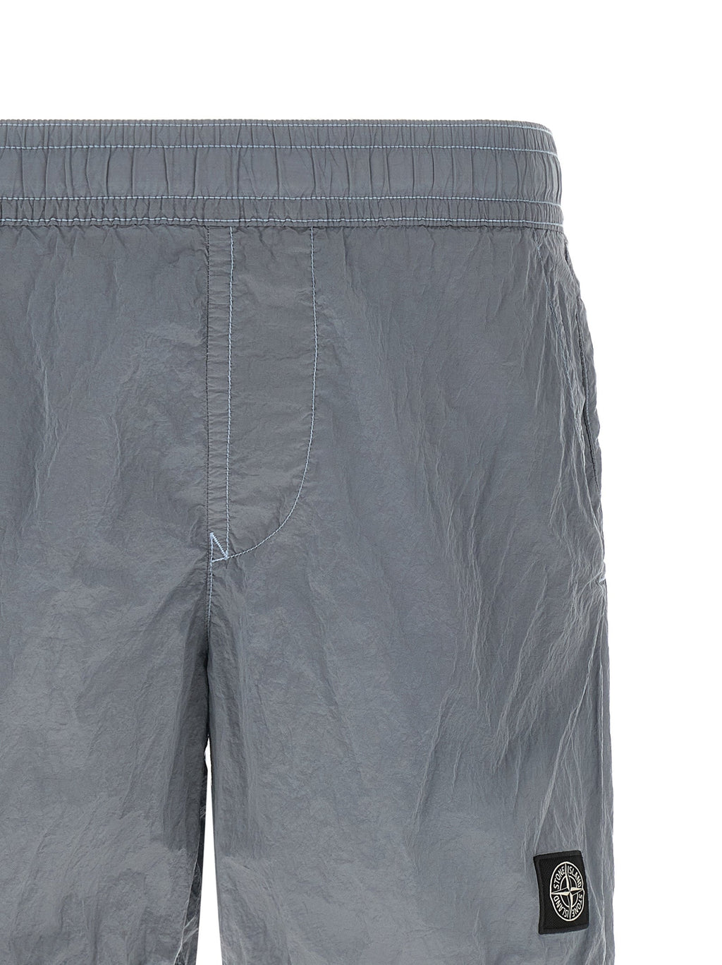 Stone Island Gray Polyamide Swim Shorts