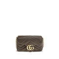 Gucci Brown Calf Leather Bos Taurus Shoulder Bag