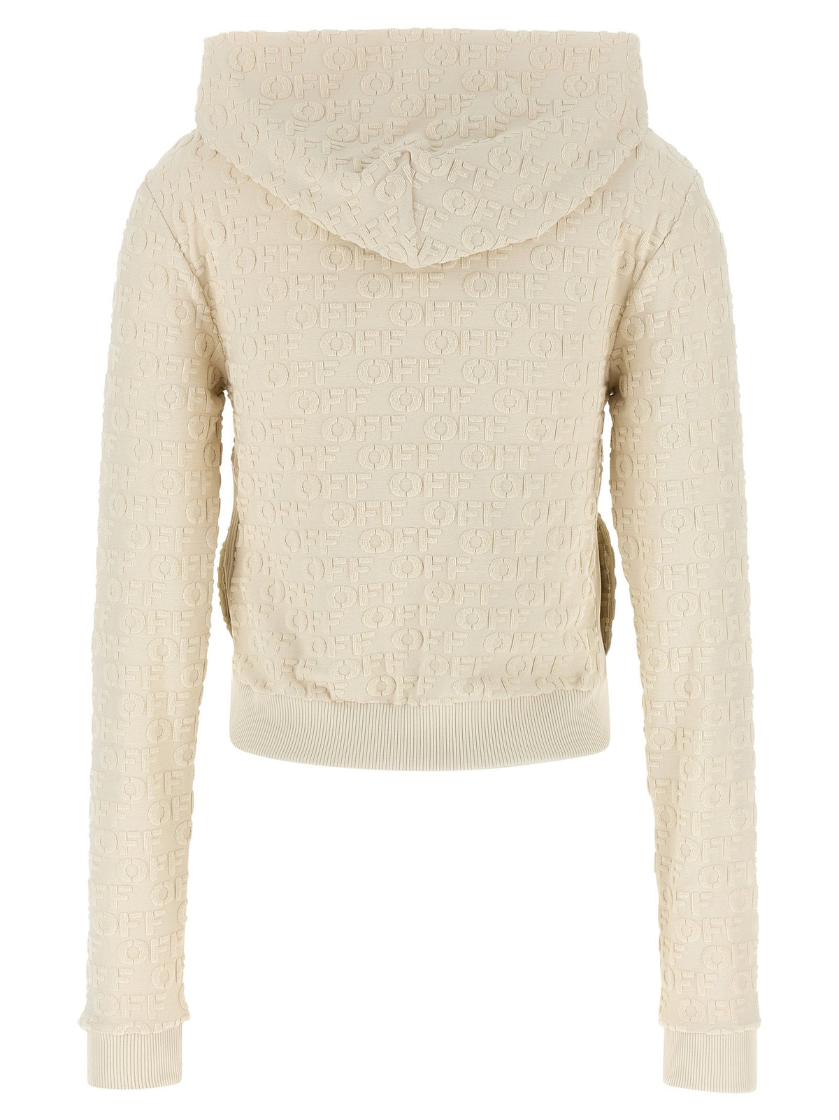 Off-White Beige Cotton Sweatshirt