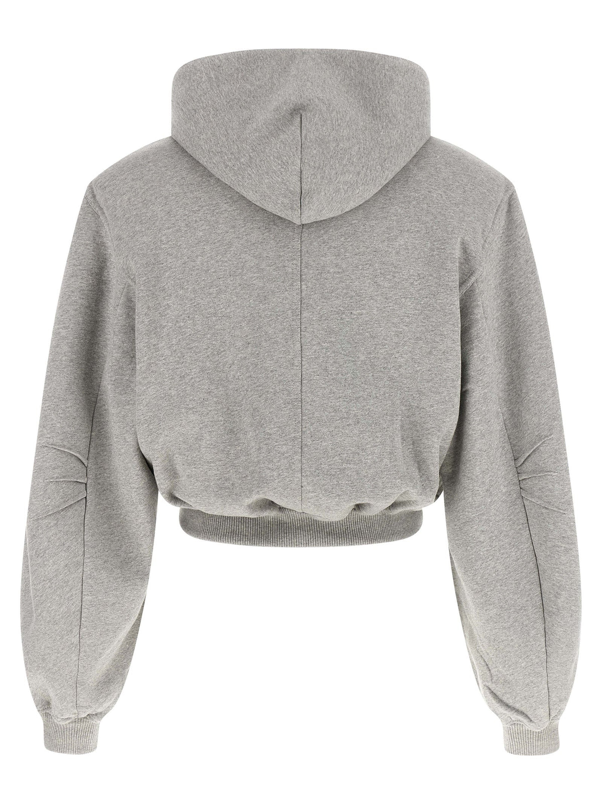 The Attico Gray Cotton Sweatshirt