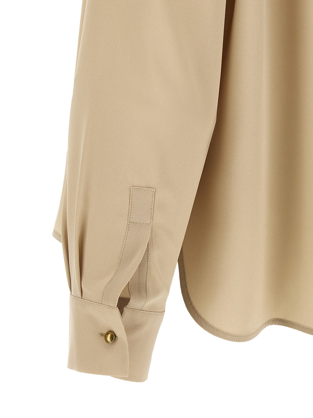 Max Mara Beige Silk Blouse
