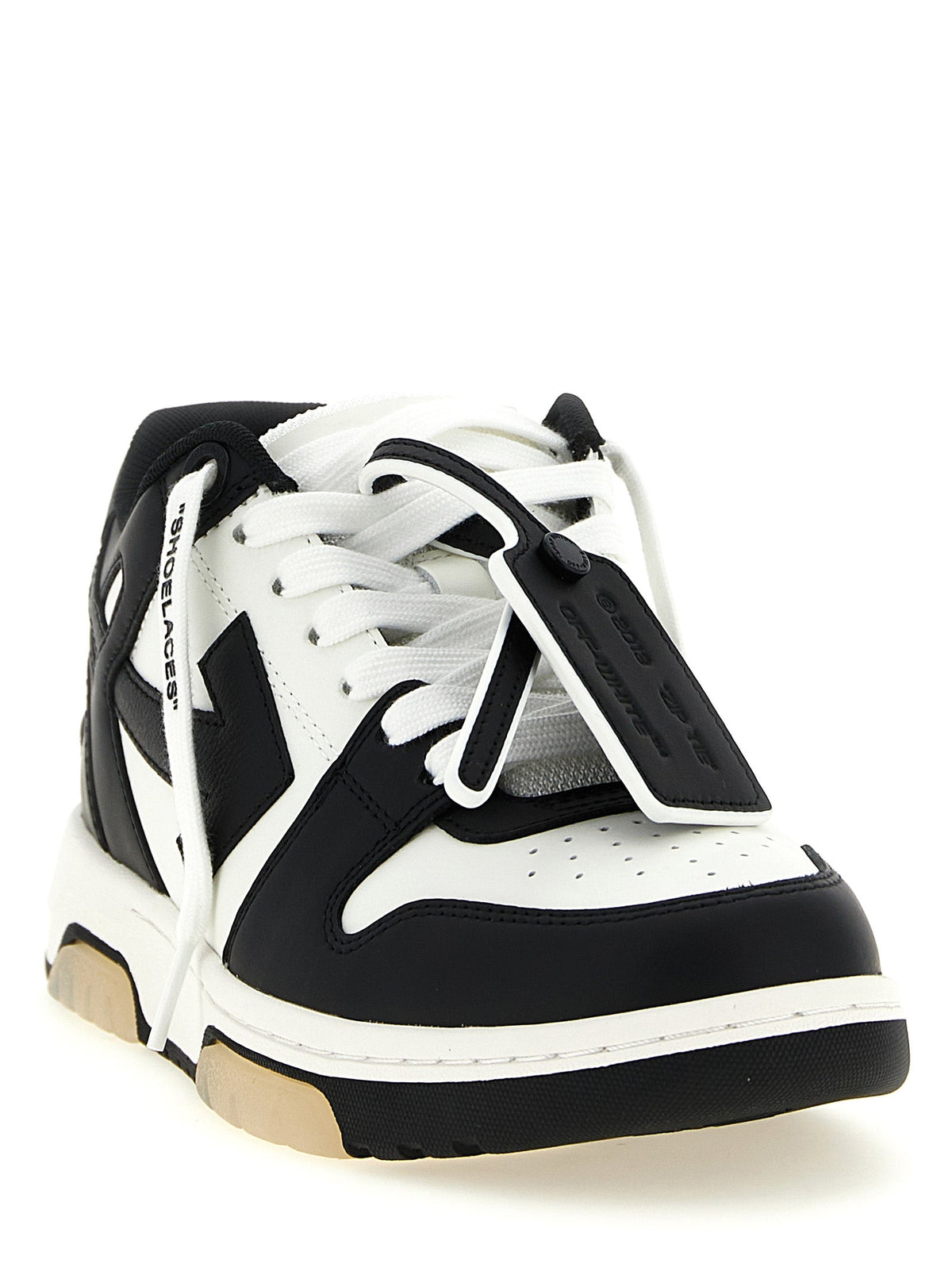 Off-White Bicolor Calfskin Low Top Sneakers