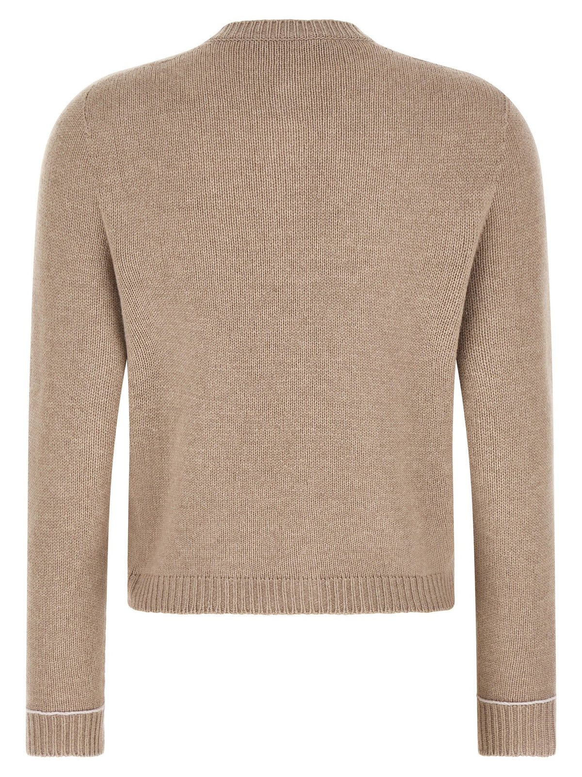 Fabiana Filippi Beige Virgin Wool Cardigan