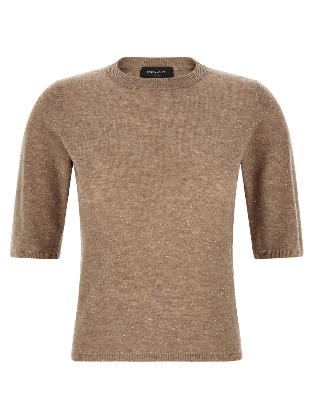 Fabiana Filippi Beige Wool T-Shirt