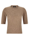 Fabiana Filippi Beige Wool T-Shirt