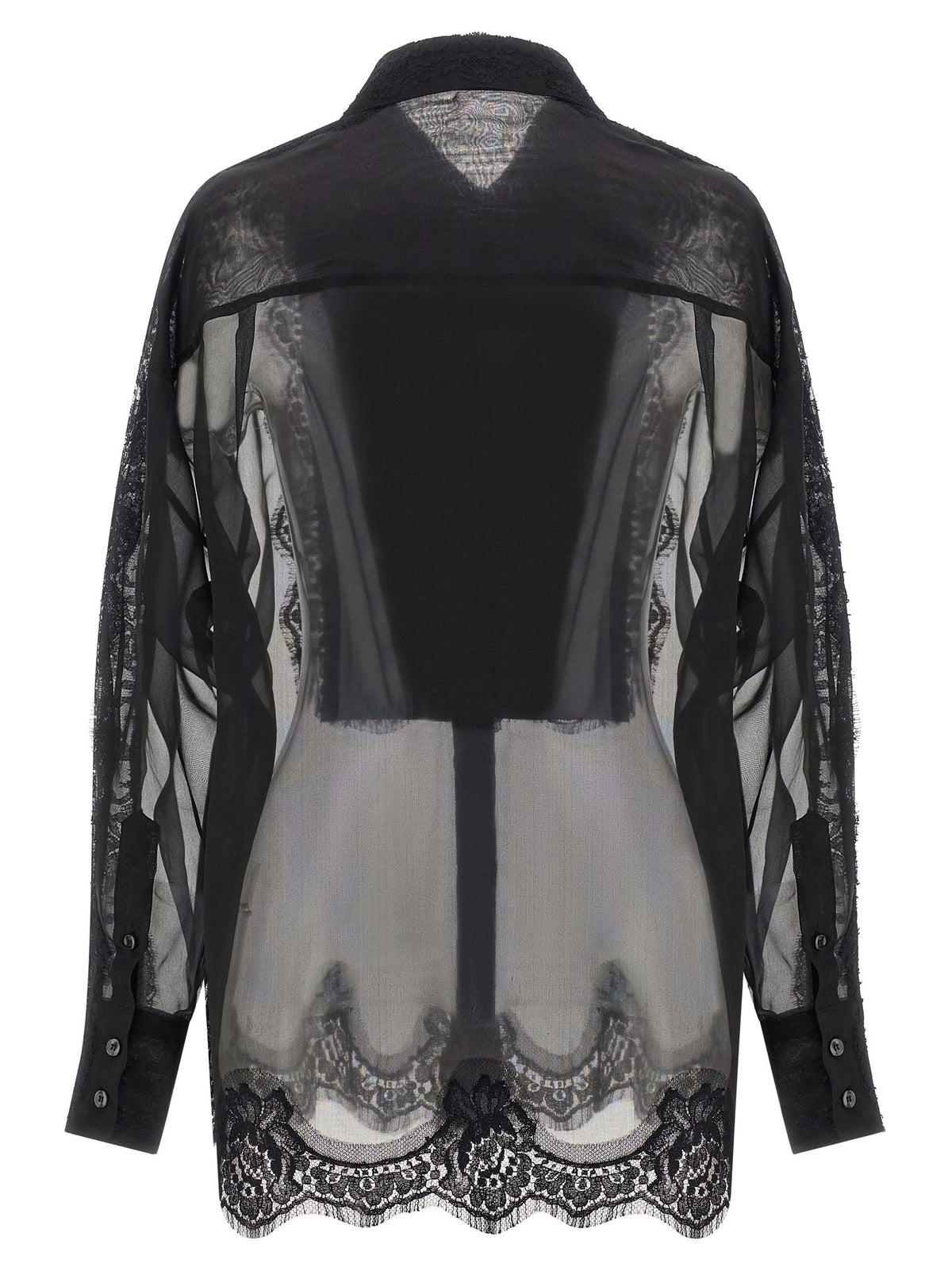 Dolce & Gabbana Black Silk Blouse