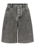 Diesel Gray Polyethylene Bermuda Shorts
