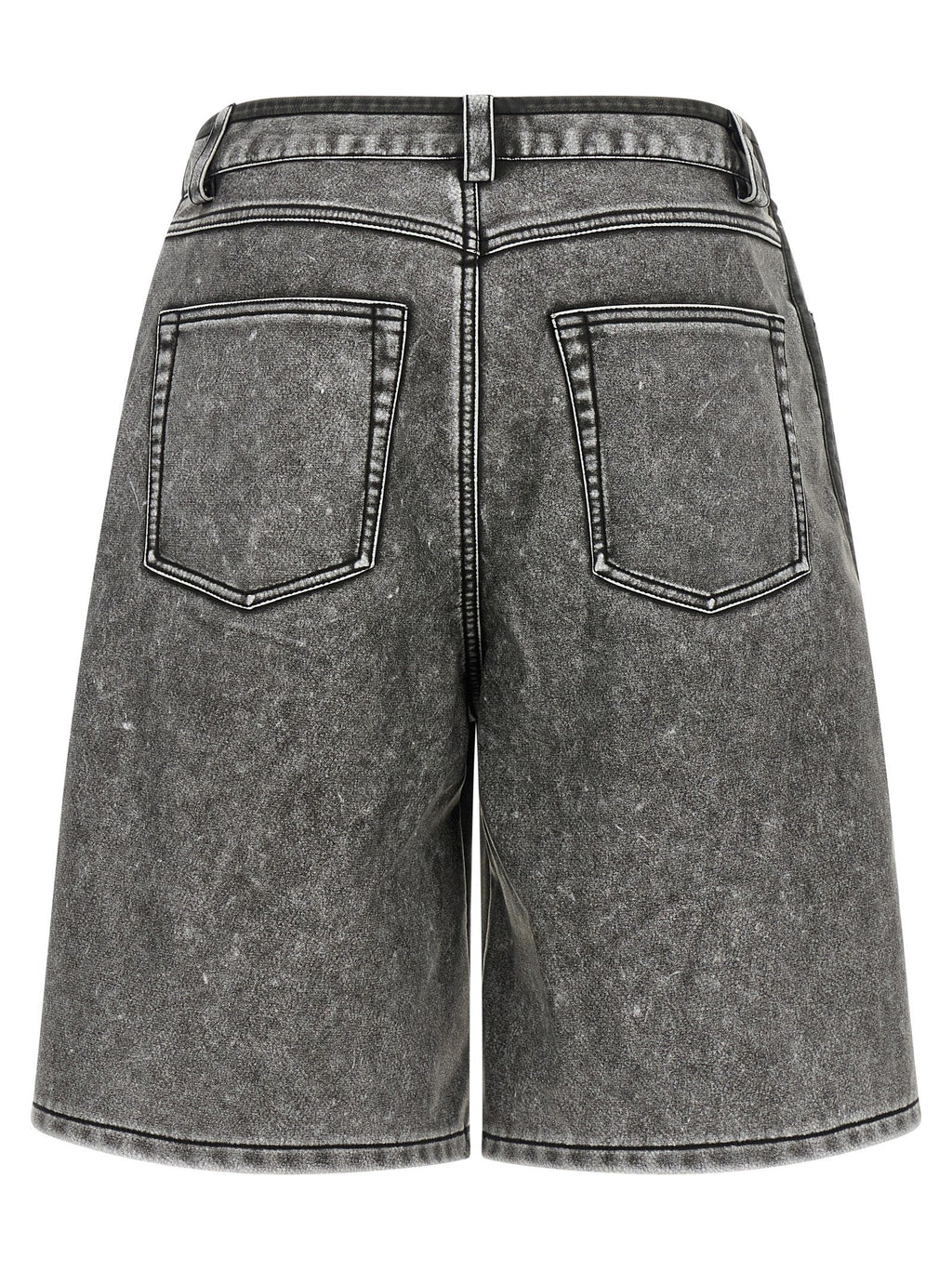 Diesel Gray Polyethylene Bermuda Shorts