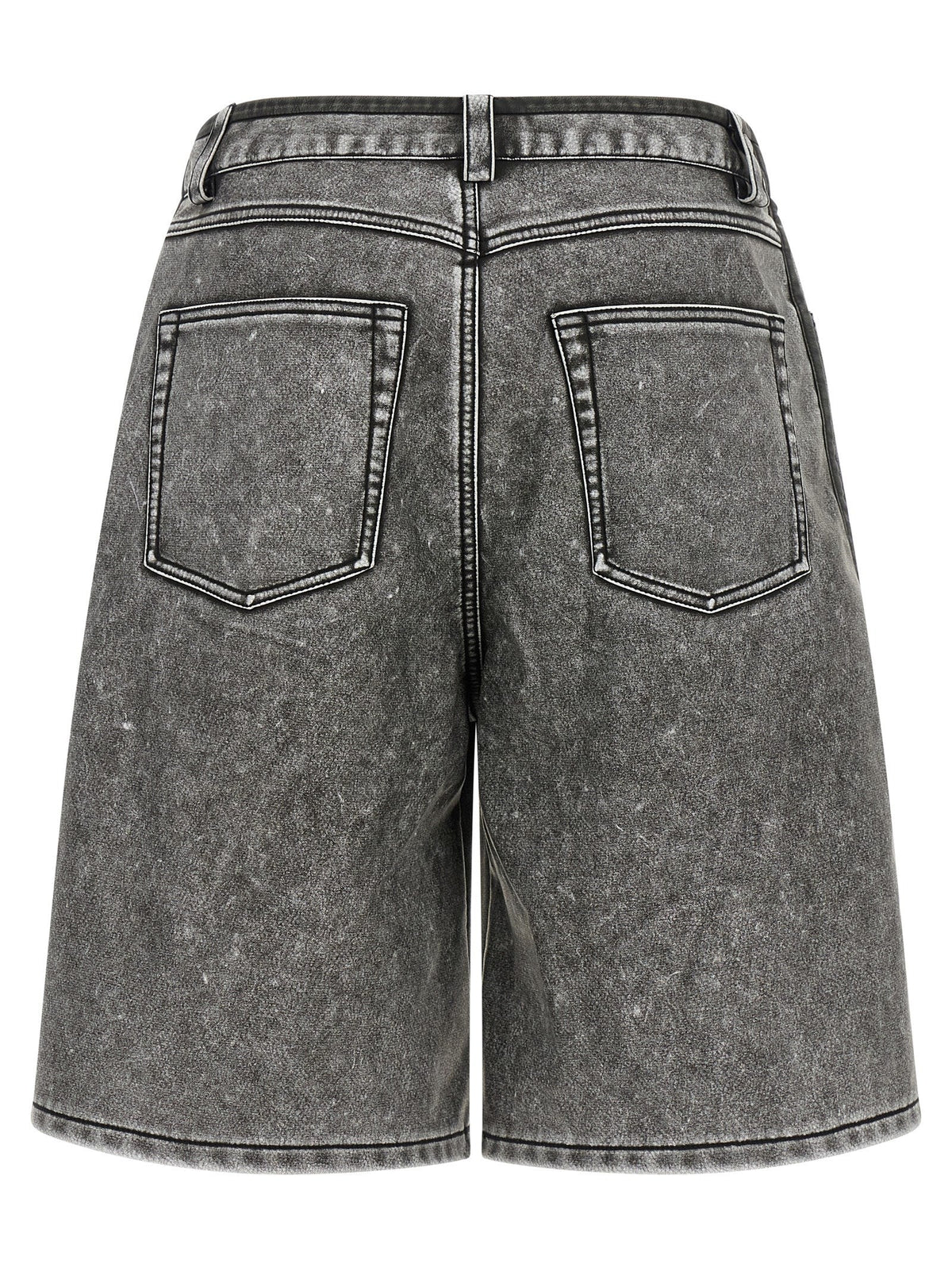 Diesel Gray Polyethylene Bermuda Shorts