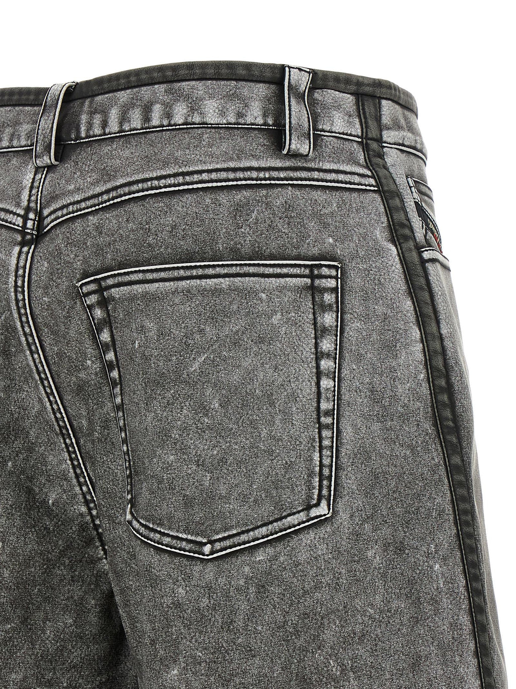 Diesel Gray Polyethylene Bermuda Shorts