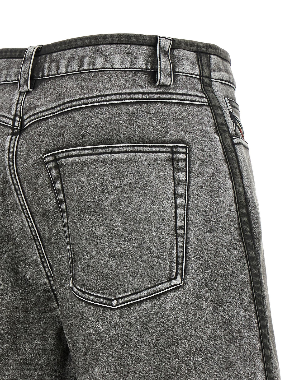 Diesel Gray Polyethylene Bermuda Shorts