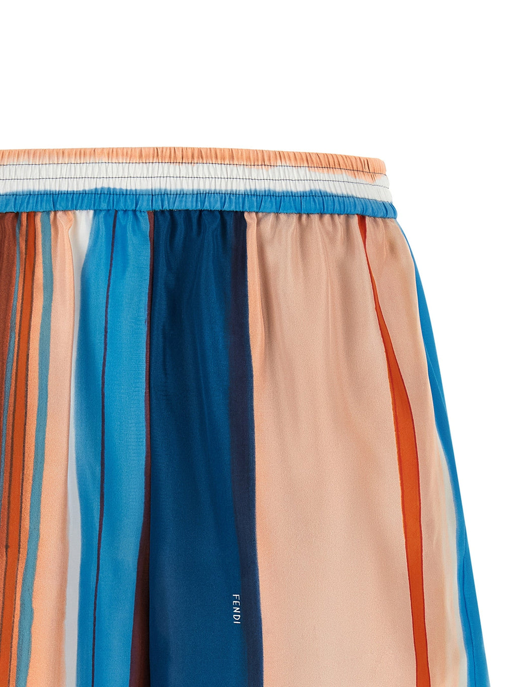 Fendi Multicolor Silk Bermuda Shorts