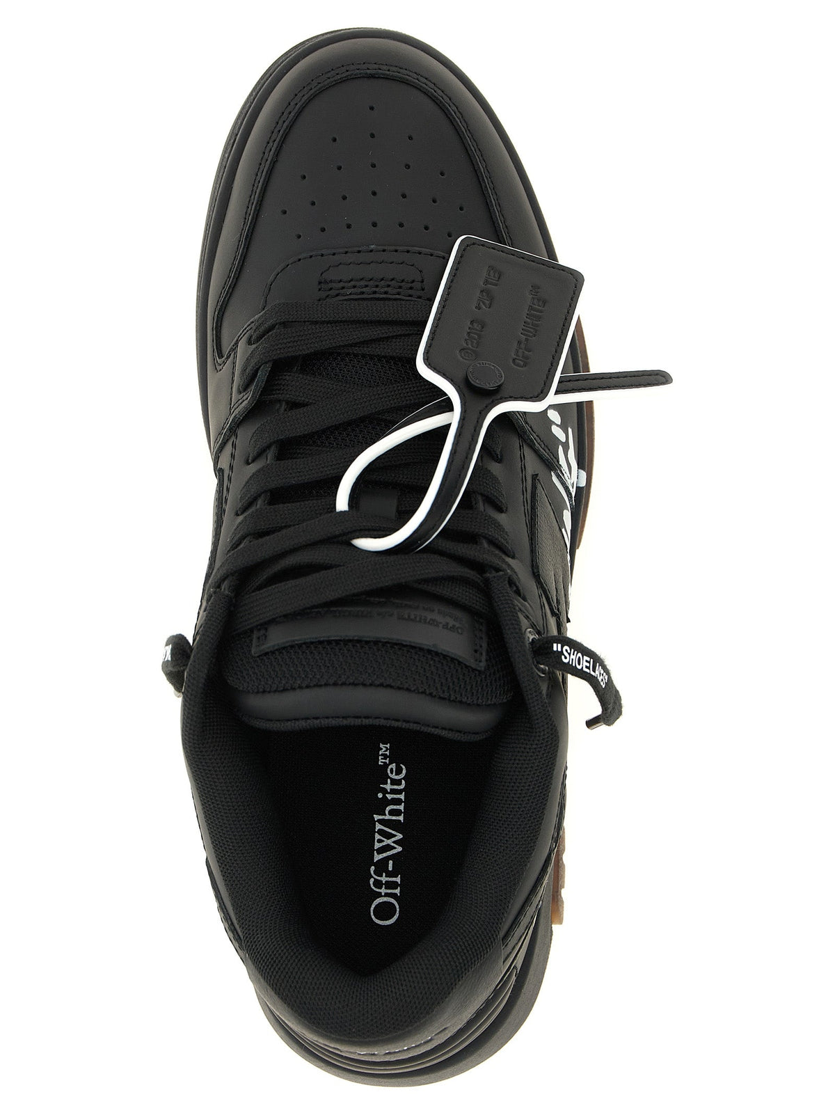 Off-White Bicolor Calfskin Low Top Sneakers