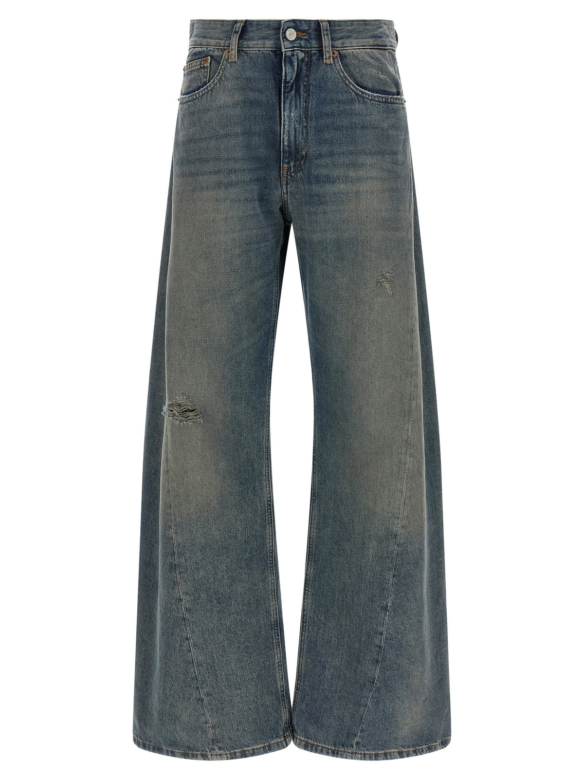 MM6 Maison Margiela Blue Cotton Jeans Denim