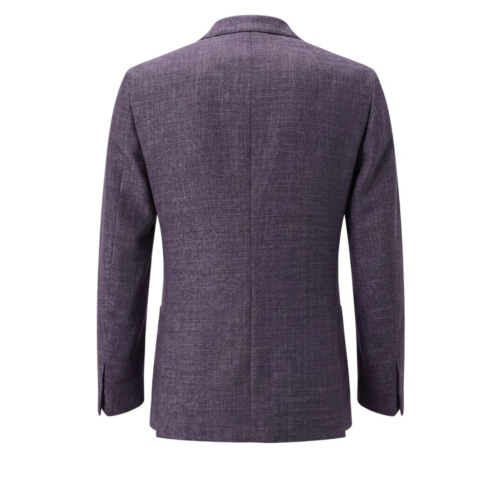 Blue Wool Men's Jacket