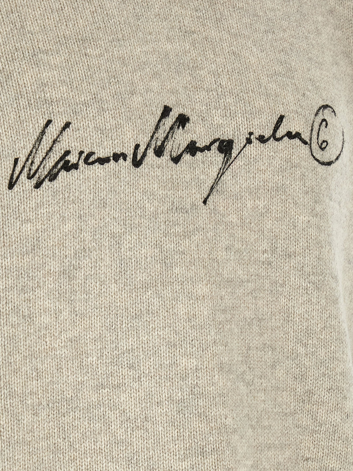 MM6 Maison Margiela Gray Wool Cardigan