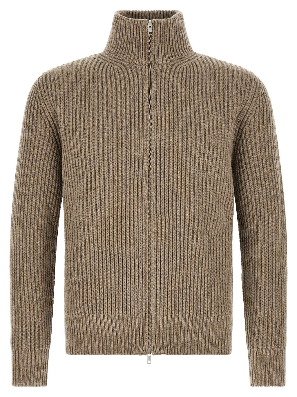 MM6 Maison Margiela Beige Wool Full-Length Jacket