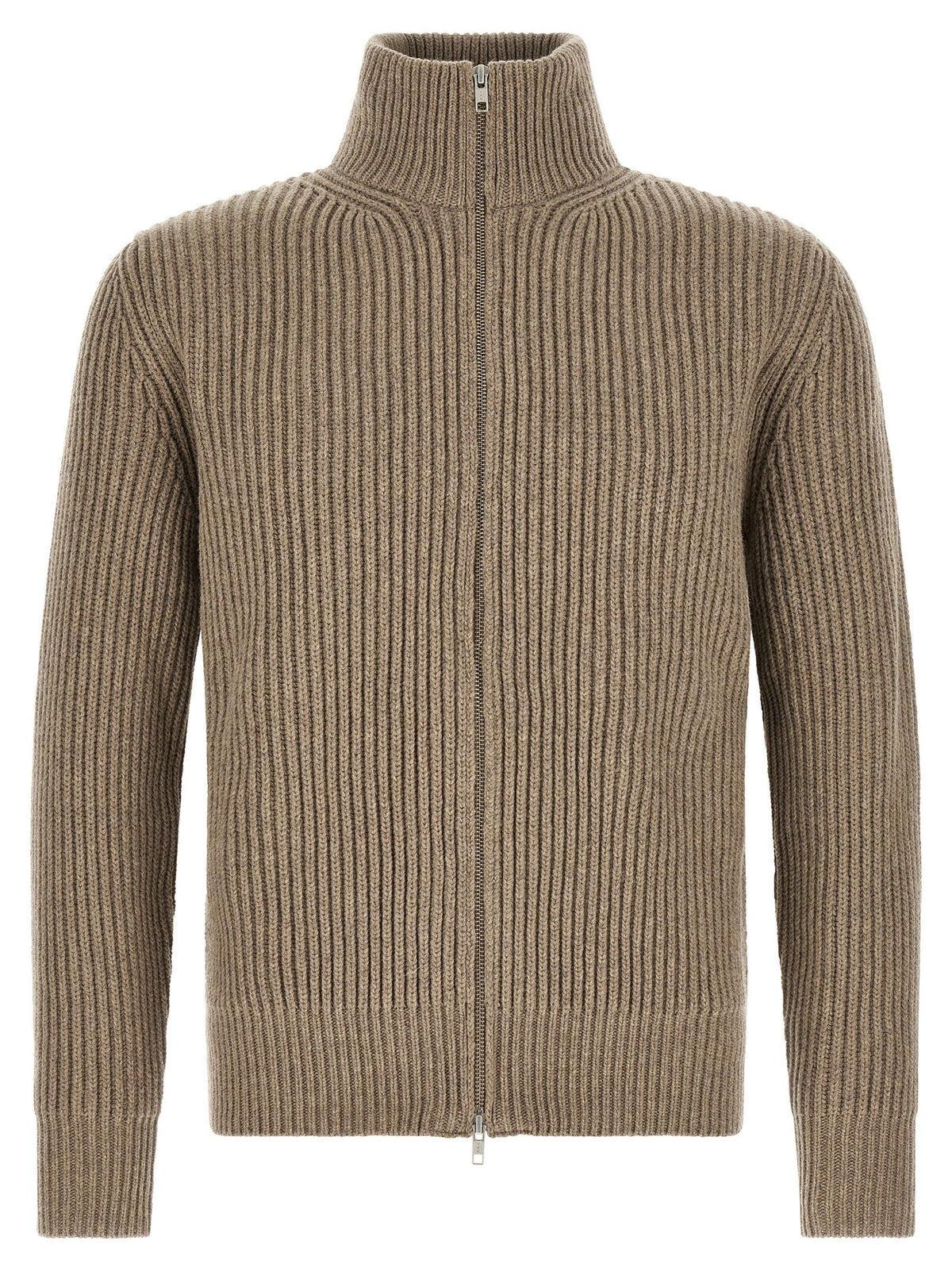 MM6 Maison Margiela Beige Wool Full-Length Jacket