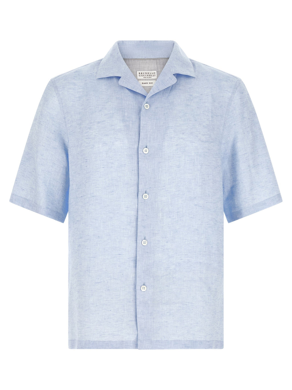 Brunello Cucinelli Blue Linen Blouse