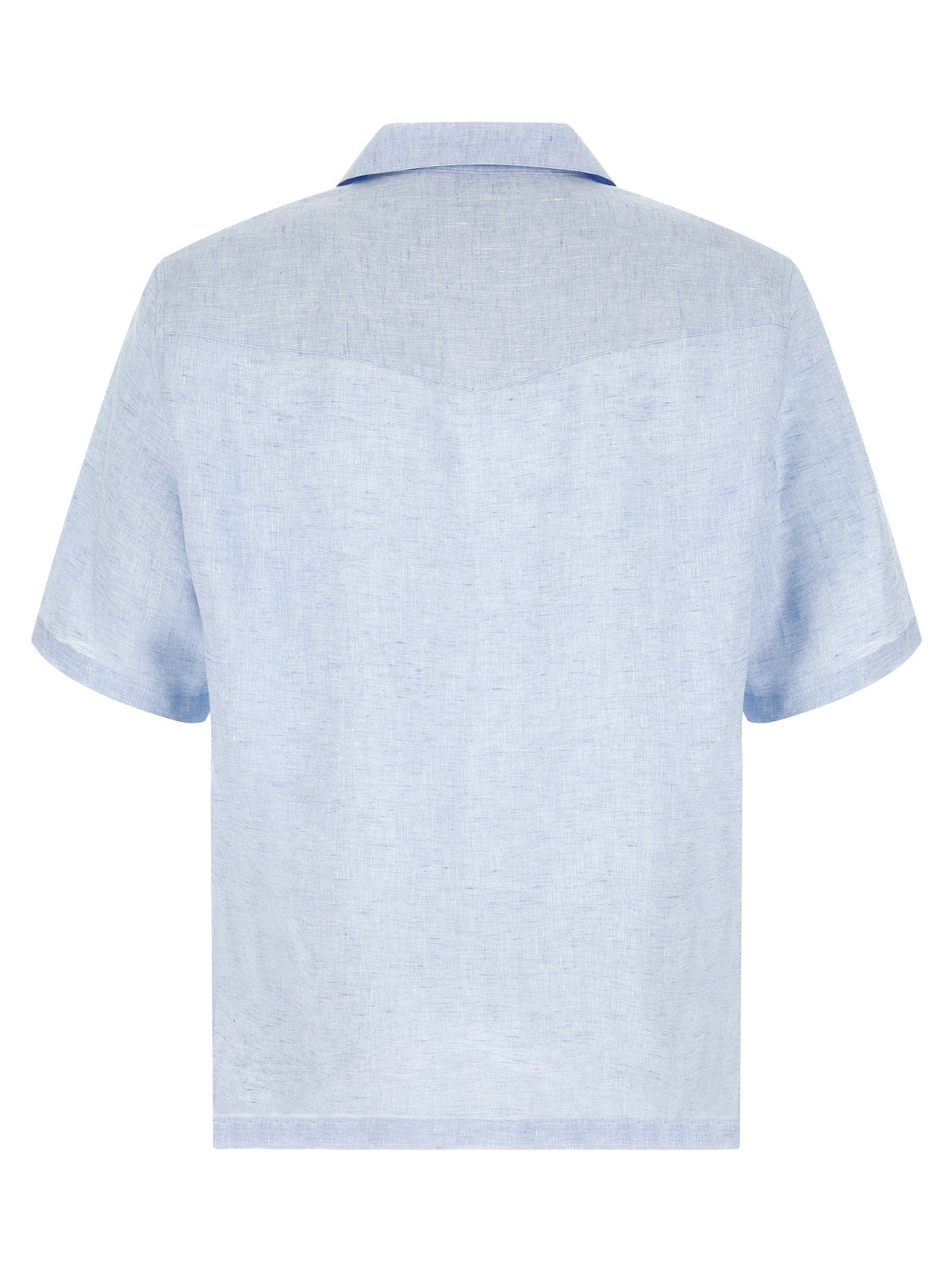 Brunello Cucinelli Blue Linen Blouse