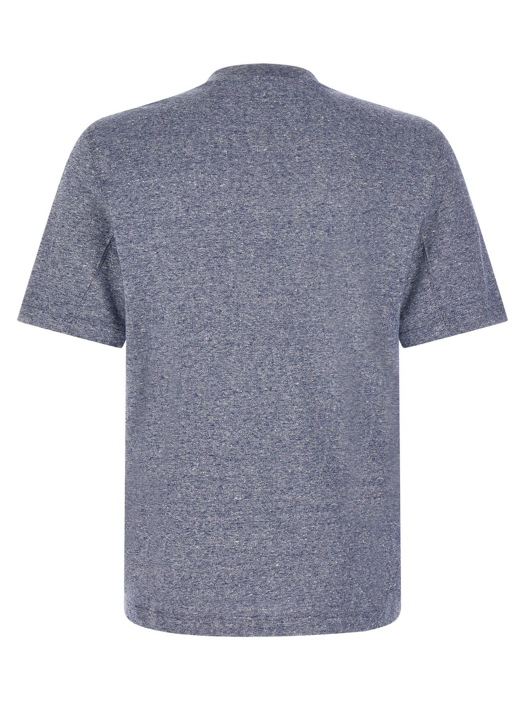 Brunello Cucinelli Blue Linen T-Shirt