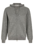 Brunello Cucinelli Gray Cashmere Sweatshirt