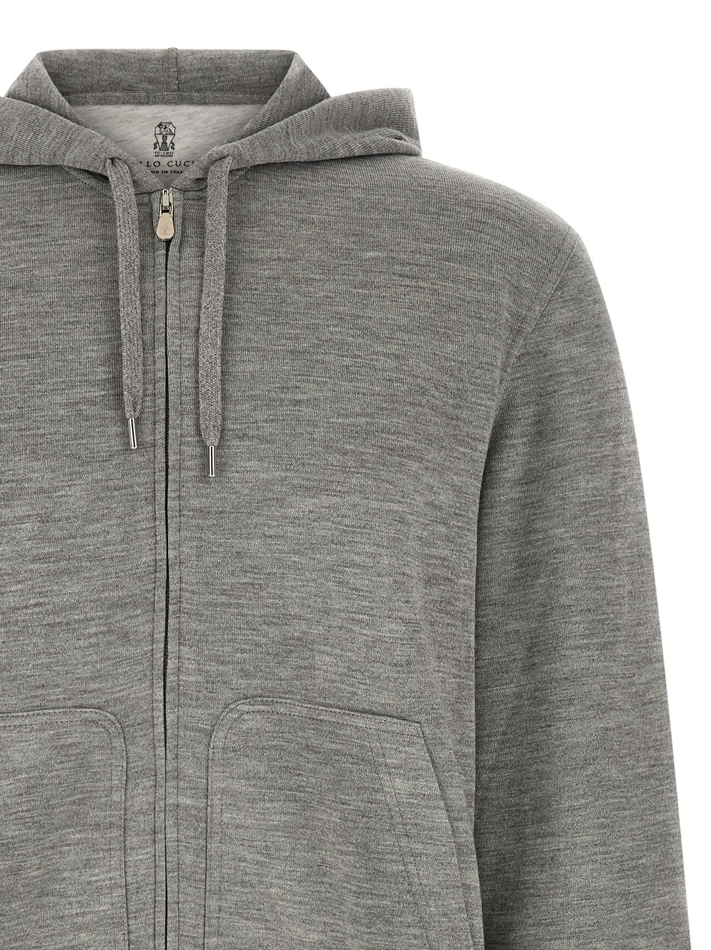 Brunello Cucinelli Gray Cashmere Sweatshirt
