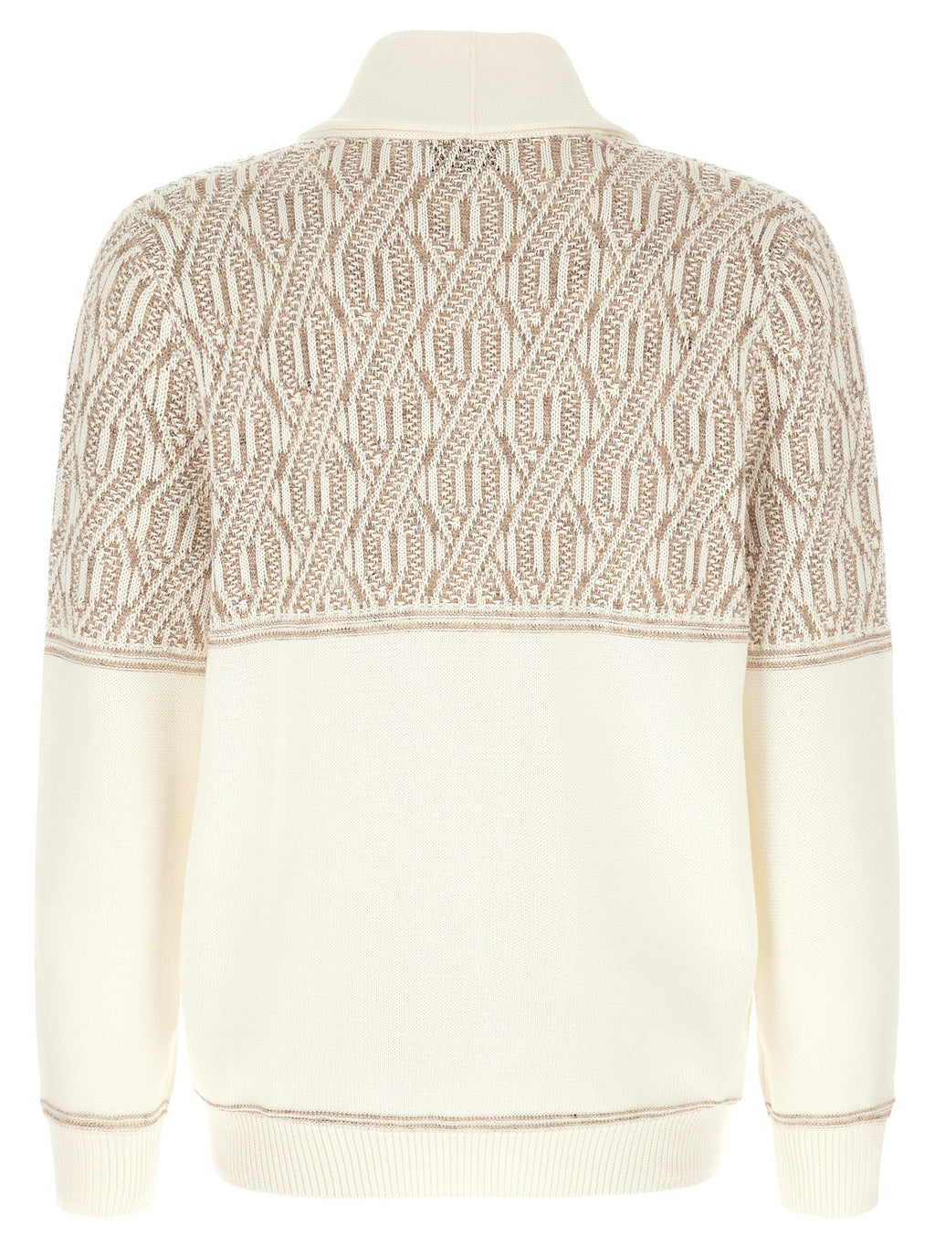 Brunello Cucinelli Beige Cotton Cardigan