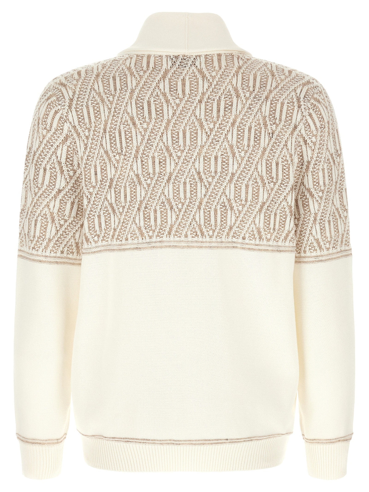 Brunello Cucinelli Beige Cotton Cardigan