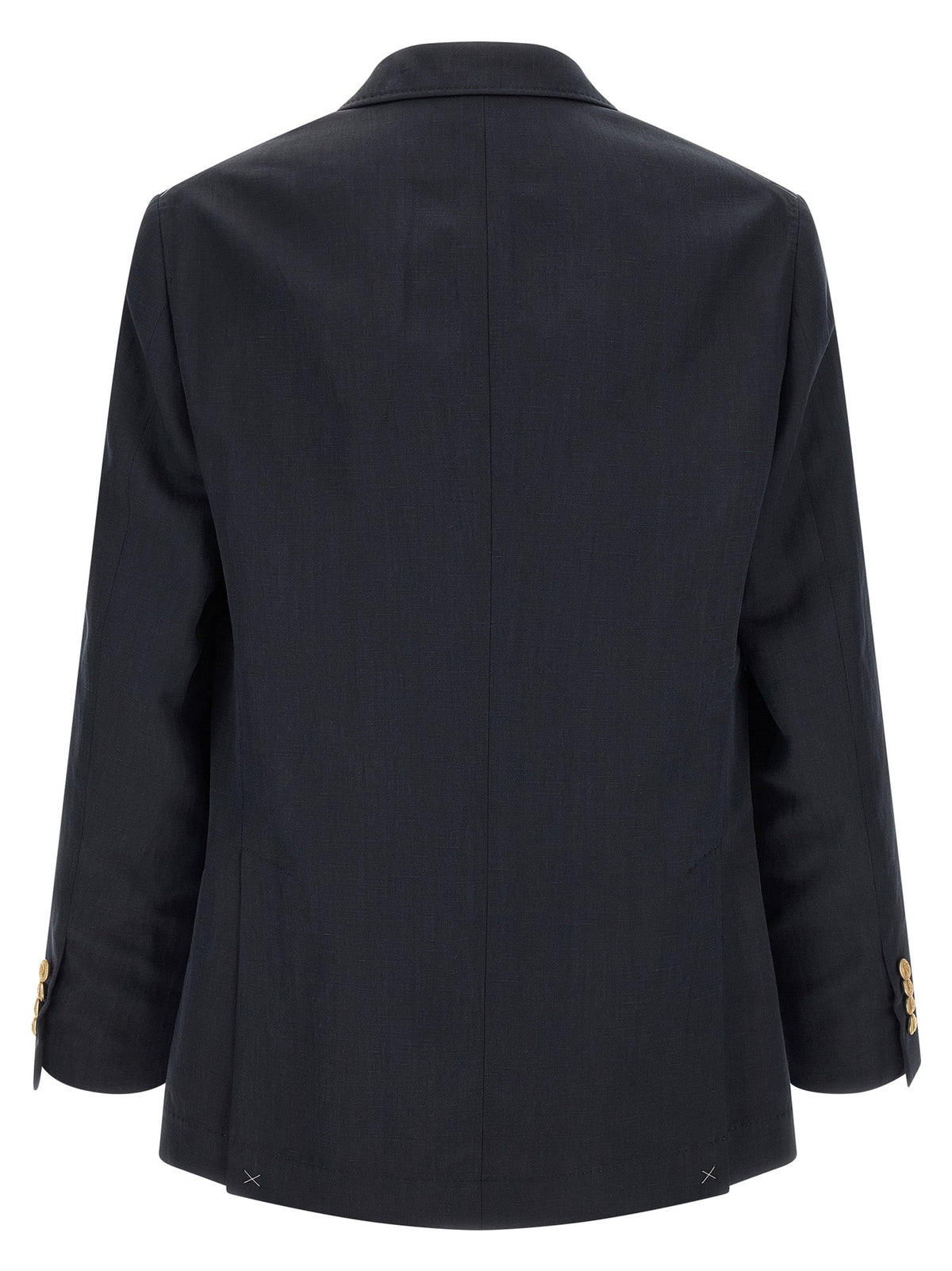 Brunello Cucinelli Blue Silk Blazer