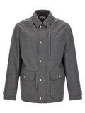 Brunello Cucinelli Gray Virgin Wool Full-Length Jacket